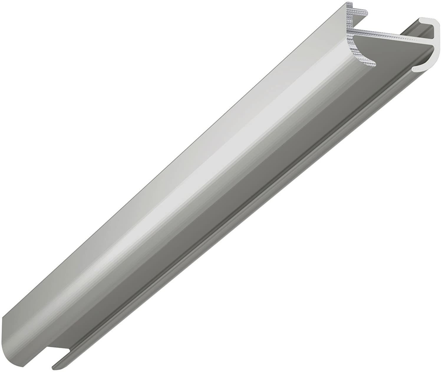 Garduna Gardinenschiene halbrunde Schleuderschiene, 1-läufig, Aluminium
