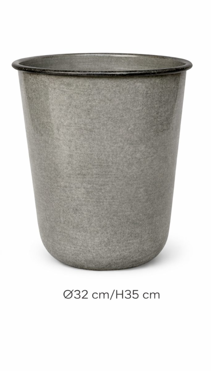 finehomegarden Pflanzkübel Metall Kübel Pflanzgefäß sand Pflanztopf Ø26+28+32cm Blumenkübel (1 St), Pflanzschale Blumentopf Garten 3Größen wählbar / Paket