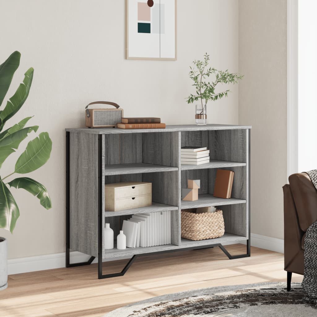 vidaXL Sideboard Sideboard Grau Sonoma 101x35,5x74,5 günstig online kaufen
