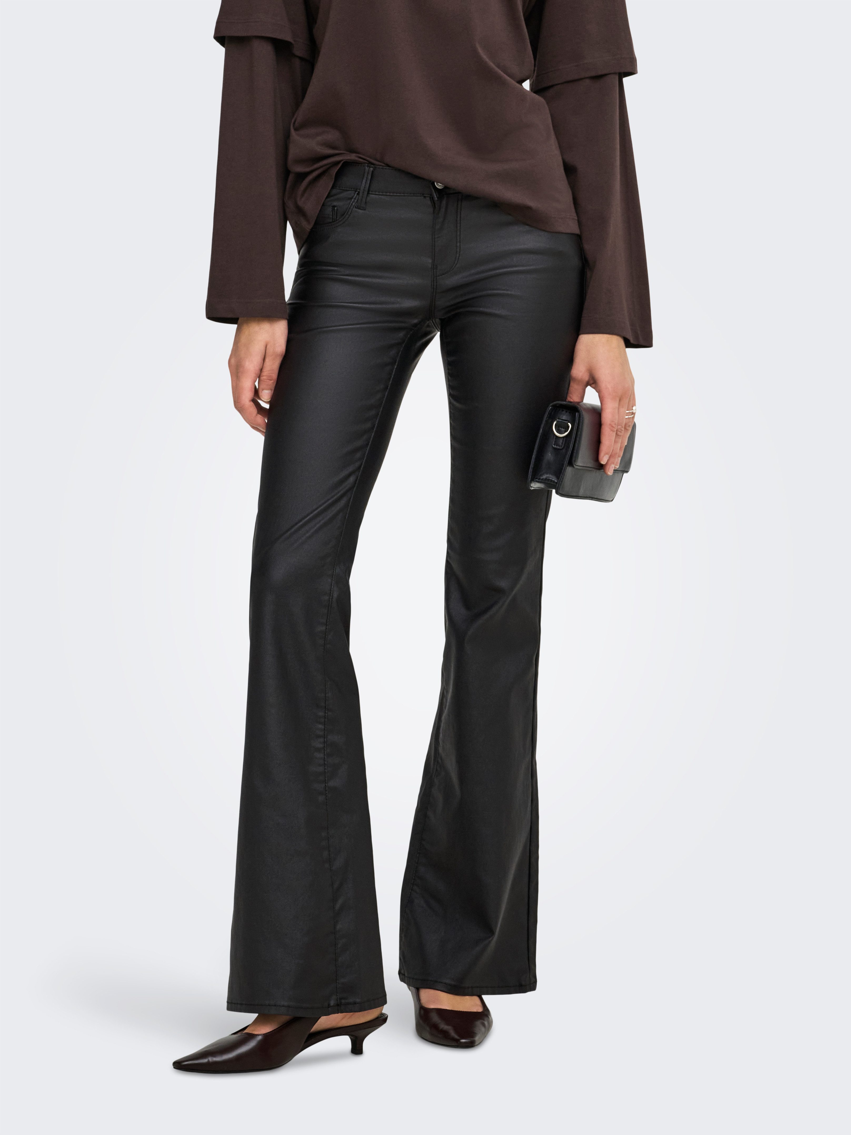 ONLY Bootcut-Jeans ONLHELLA LW RETRO FLARED PANT PNT Viskosemischung, low waist