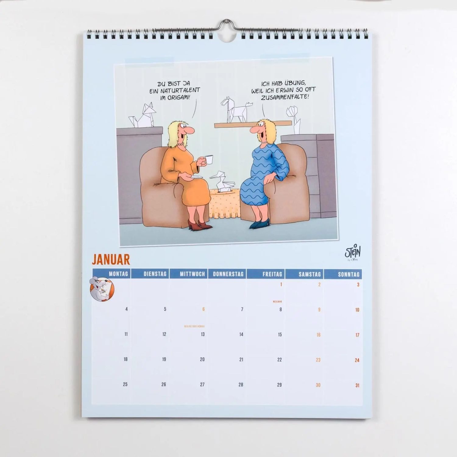 Lappan Verlag Wandkalender Viel Spaß im neuen Jahr 2027 mit Uli Stein: Monatsplaner mit...