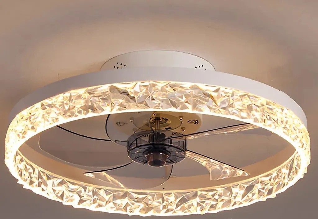 JDONG Deckenventilator mit Beleuchtung und Timer 54W Leise Deckenleuchte Ventilator Dimmbar, Einstellbare Windgeschwindigkeit für Wohnzimmer Esszimmer Schlafzimmer