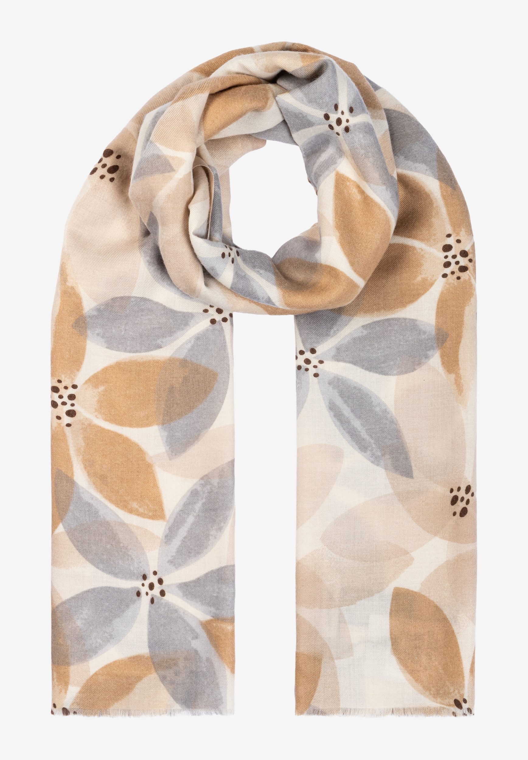 MORE&MORE Schal Woven Scarf with Fl