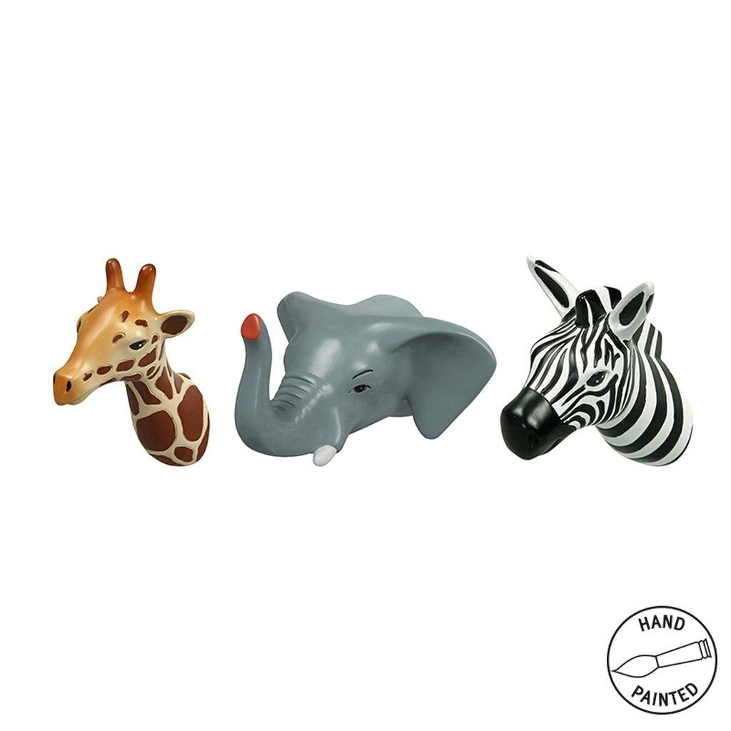 Capventure Wandhaken Wandhaken Kleiderhaken Garderobe Haken 3'er Set THE ZOO TROPICAL