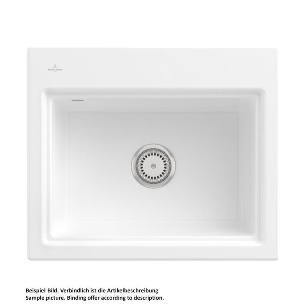 Villeroy & Boch Küchenspüle Subway Style 60 S Premiumline KG Snow White mit Excenterbetätigung und, 60/510 cm