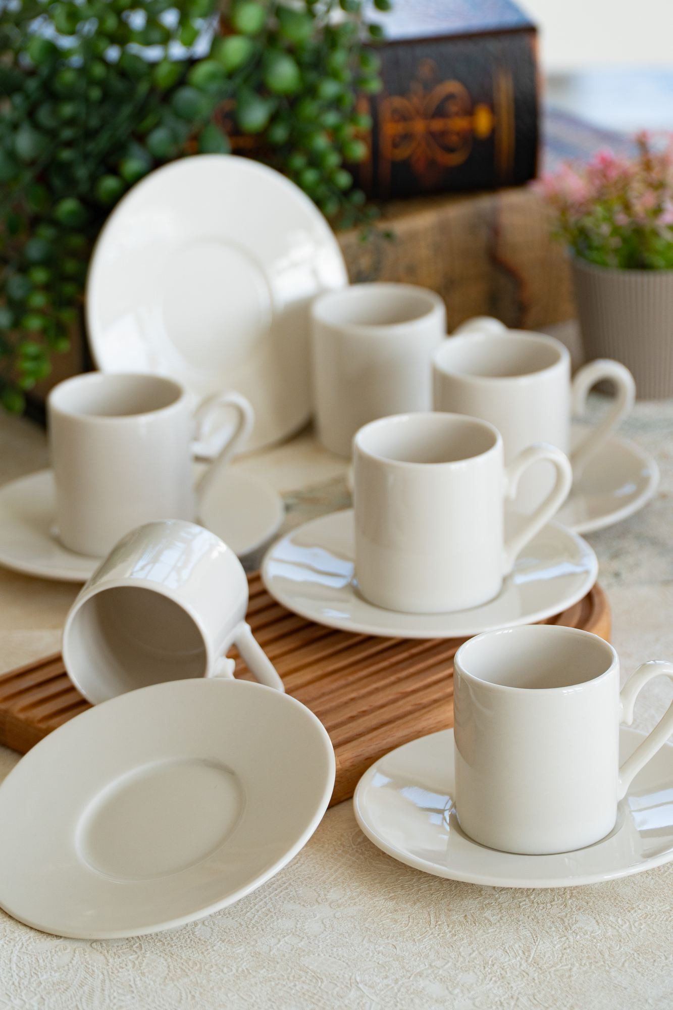 Hermia Concept Espressotasse Becher, 12-tlg., Porzellan, 12-teiliges Set