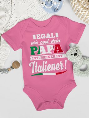 Shirtracer Shirtbody Egal wie Cool dein Papa meiner ist Italiener Sprüche Baby