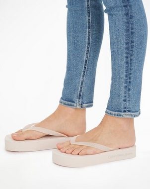 Calvin Klein Jeans BEACH SANDAL FLATFORM LOGO Zehentrenner für Strand und Badeausflüge