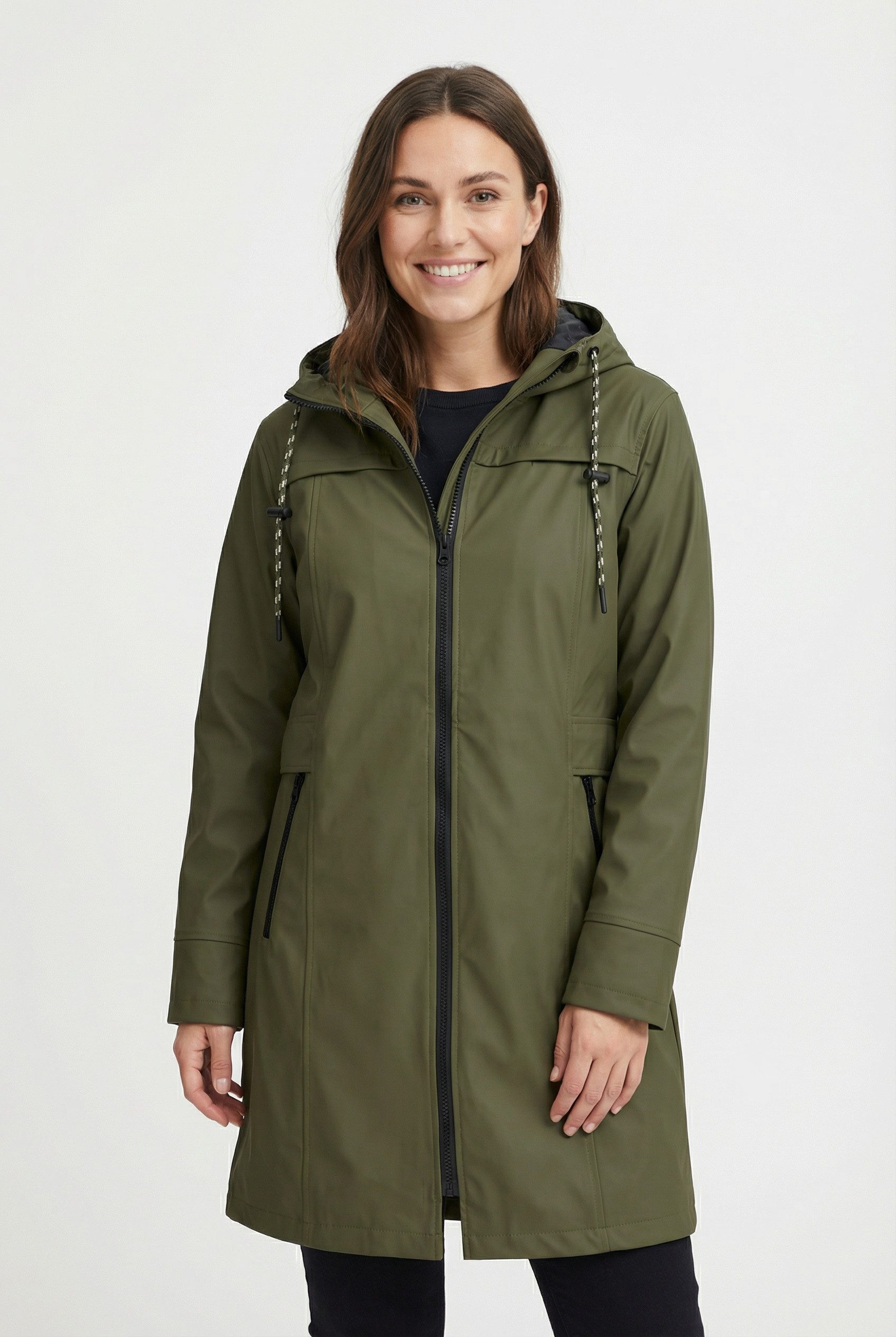 FREEQUENT Regenjacke FQRAIN-JACKET wasserabweisend mit Kapuze günstig online kaufen