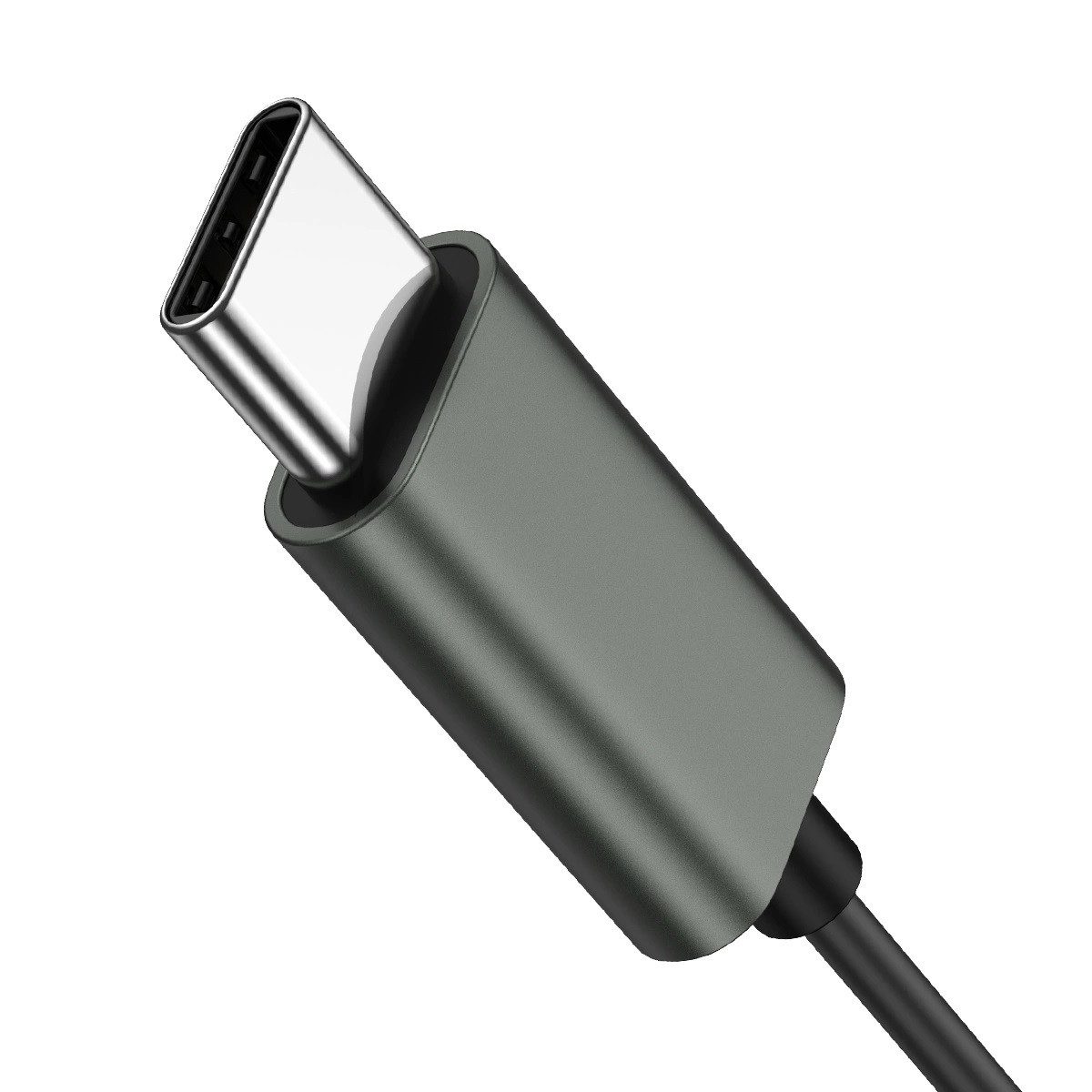 JOYROOM JR-EC06 USB-C In-Ear-Kopfhörer – Grau - TPE-Kabel Kopfhörer In-Ear-Kopfhörer