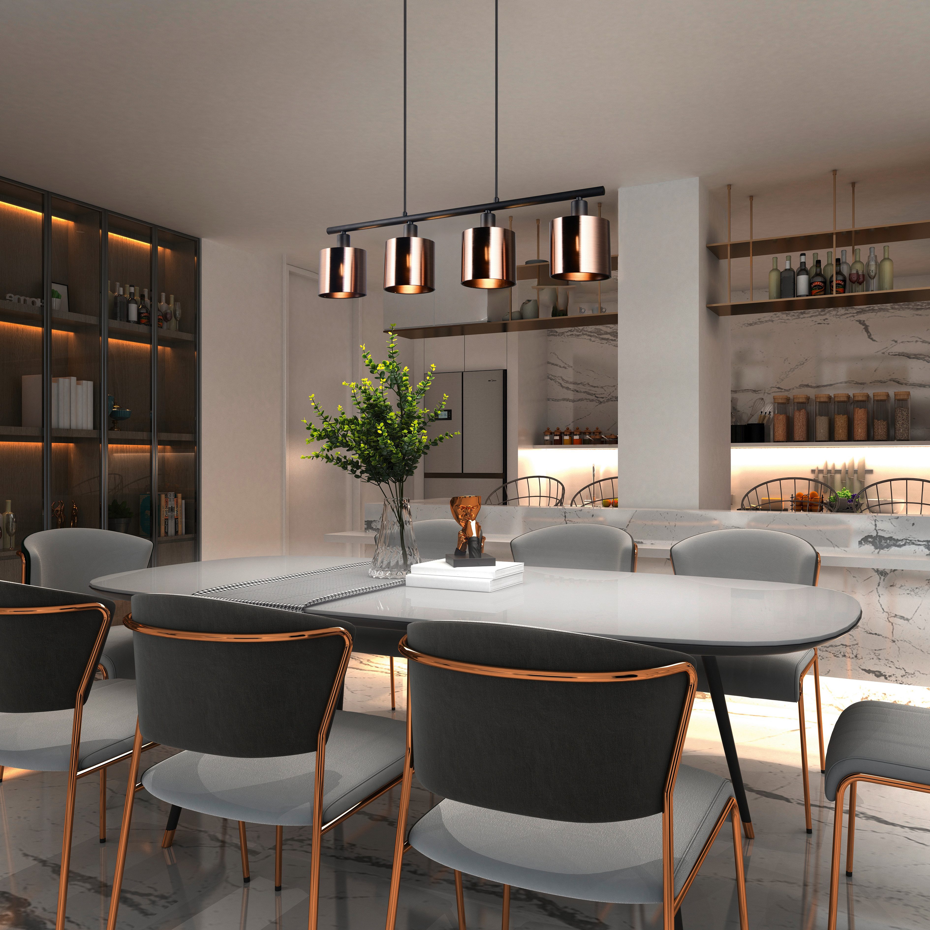 Reality Leuchten Pendelleuchte JASON, ohne Leuchtmittel Hängelampe Esstisch günstig online kaufen