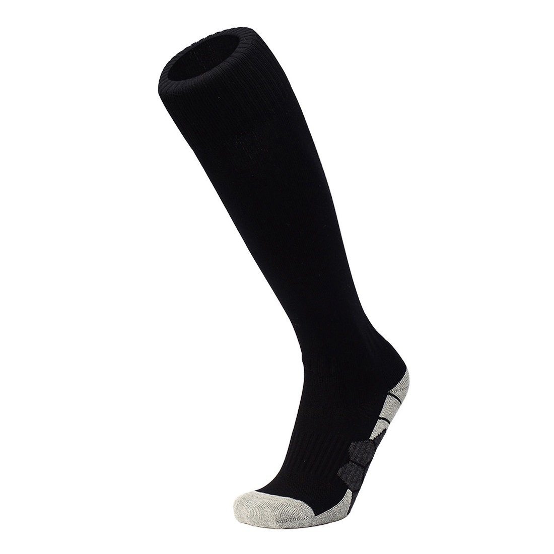 Atmungsaktiv Fußballsocken Sportsocken Knie Schwarz Fußball Paare 1 - Stutzenstrümpfe Unisex DEBAIJIA Lang