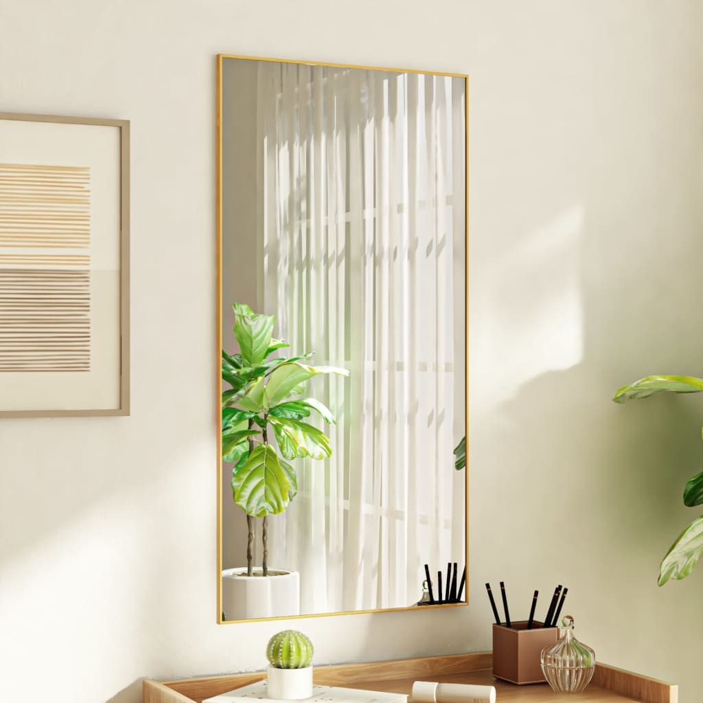 vidaXL Spiegel Türspiegel Golden 50x100 cm günstig online kaufen