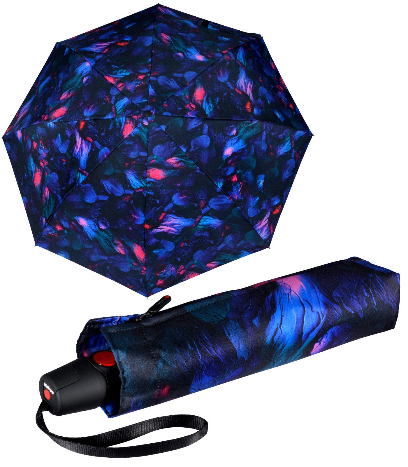 Knirps® Taschenregenschirm T.200 Duomatic mit leichtgängiger Auf-Zu-Automatik, mit geheimnisvollem Motiv - Dragon Heart