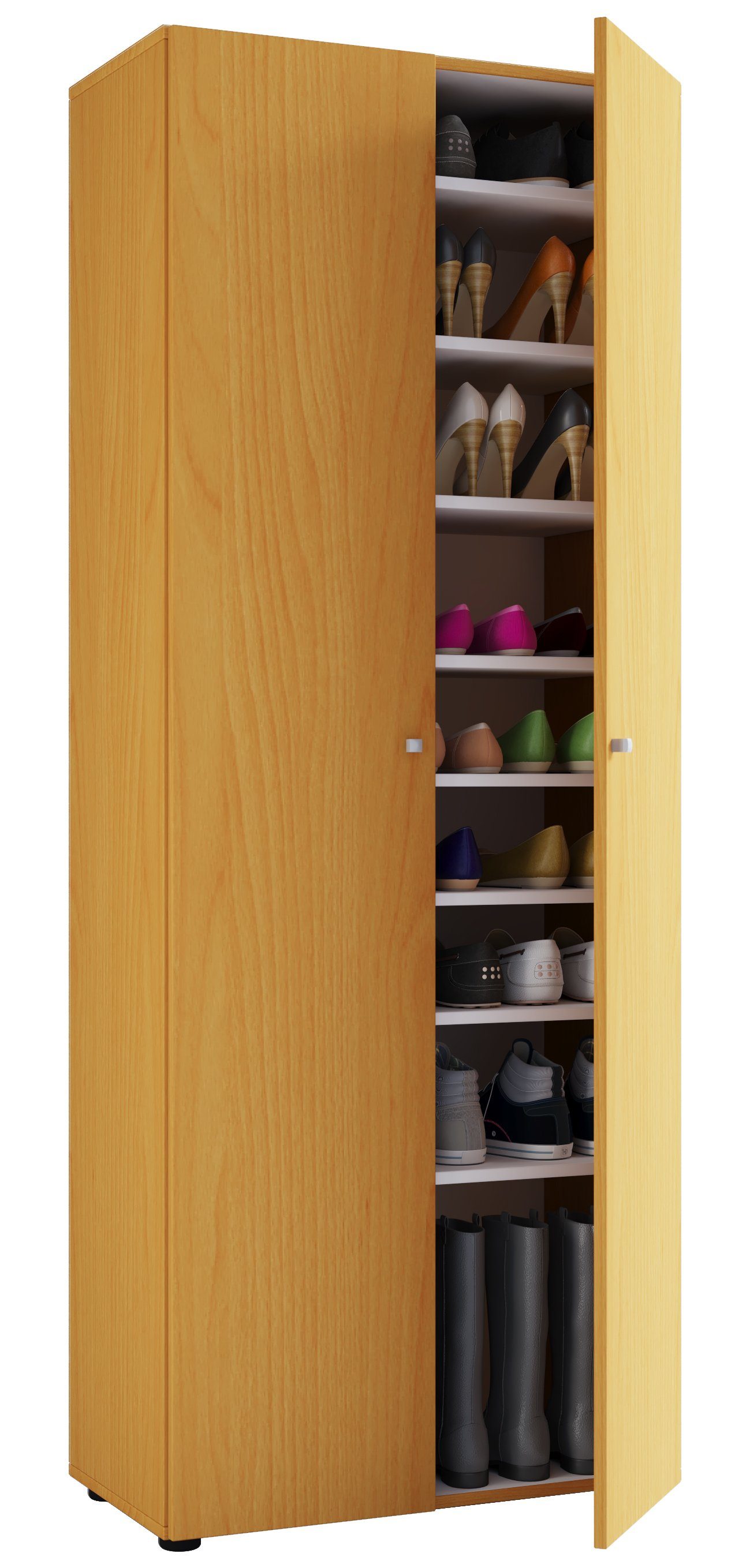 VCM Schuhschrank XXL Holz Großer Schuhschrank Schuhkommode Vandol 9