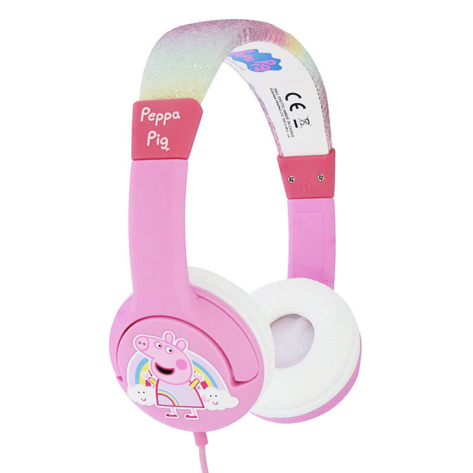 OTL Kabelgebundene Kopfhörer für Kinder Pig Peppa Glitzer pink Kinder-Kopfhörer