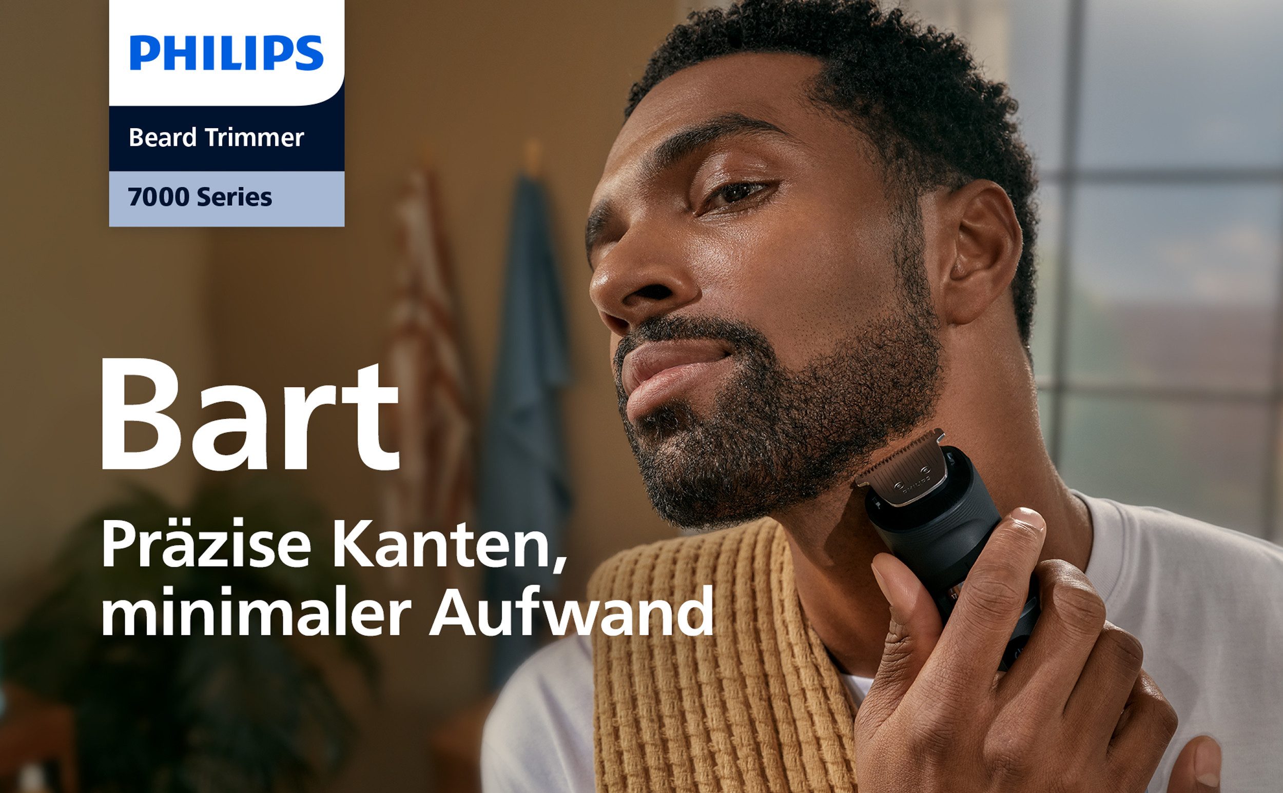 Philips Bartschneider Serie 5000 BT5780/15, mit 40 einstellbaren Schnittlängen, inkl. Ladestation