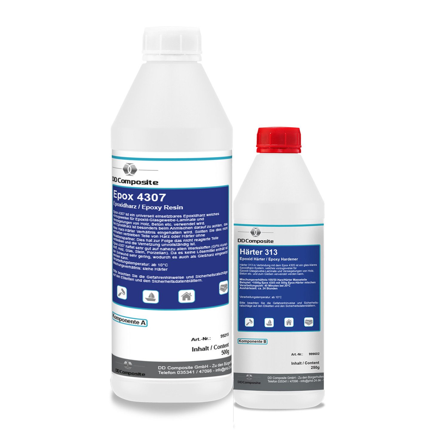 DD Composite Epoxidharz 500g Epox 4307 + 250g Härter 313