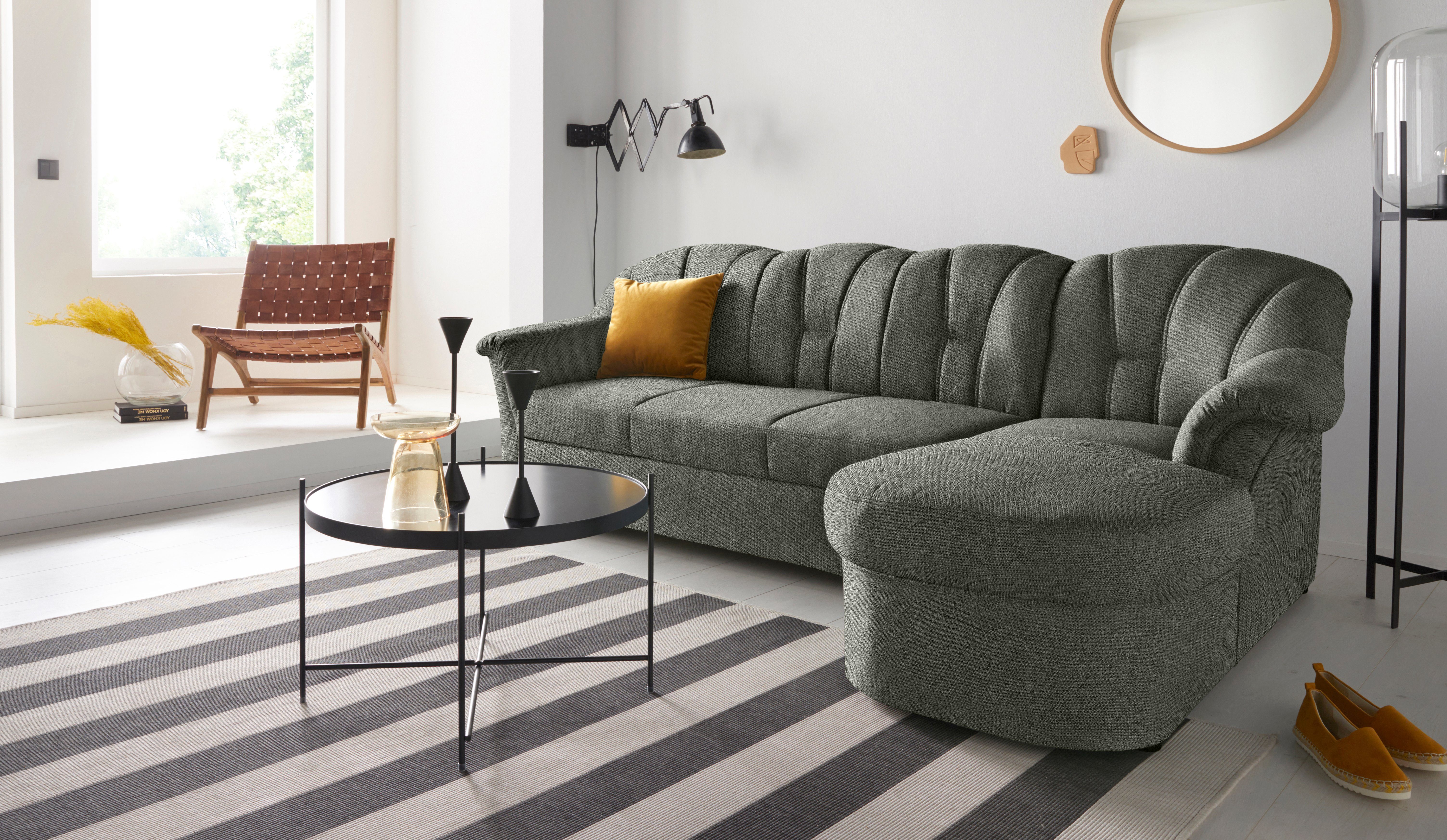 DOMO collection Ecksofa Papenburg L-Form, in großer Farbvielfalt, wahlweise günstig online kaufen