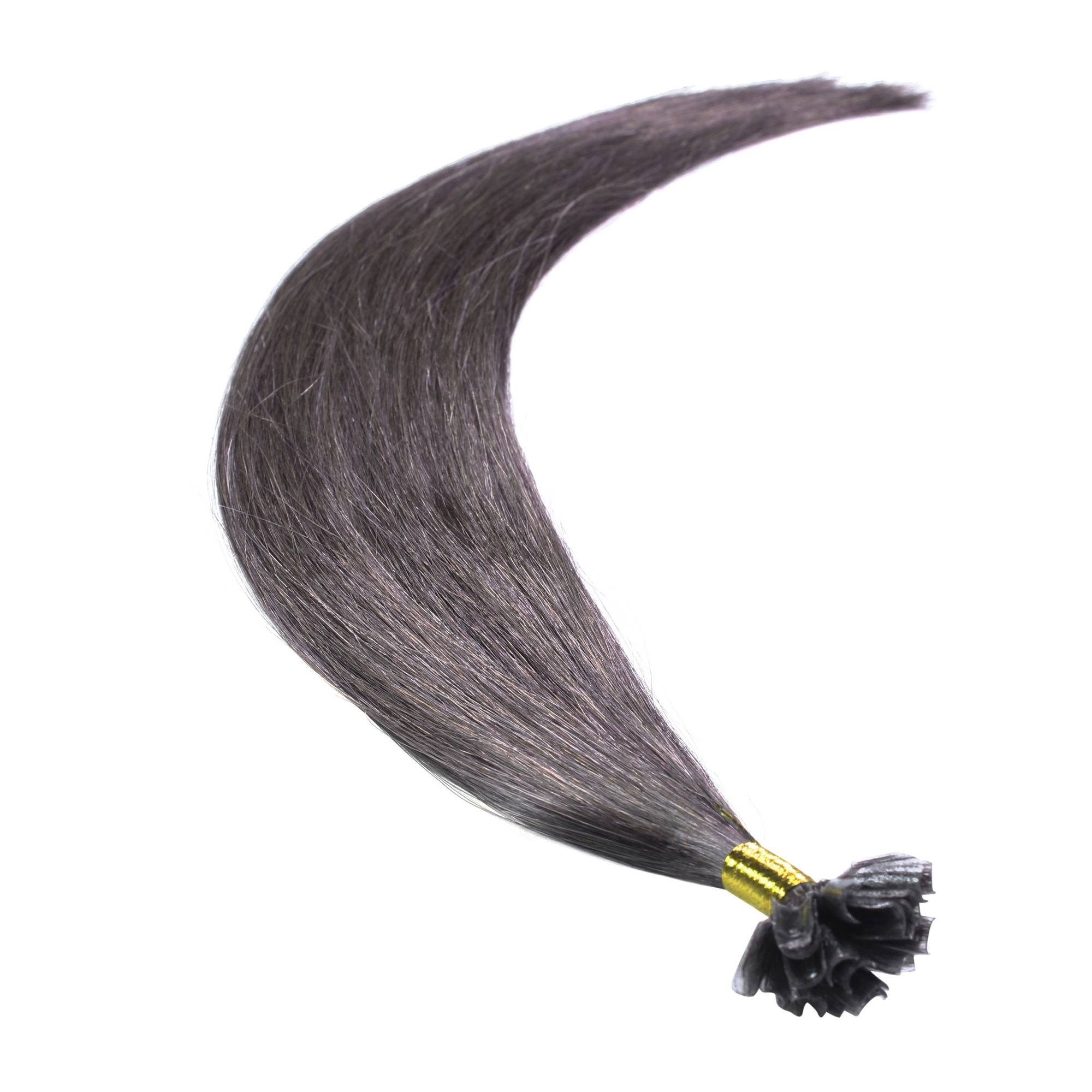 hair2heart Echthaar-Extension #6/0 Extensions Premium Bonding Dunkelblond 50cm