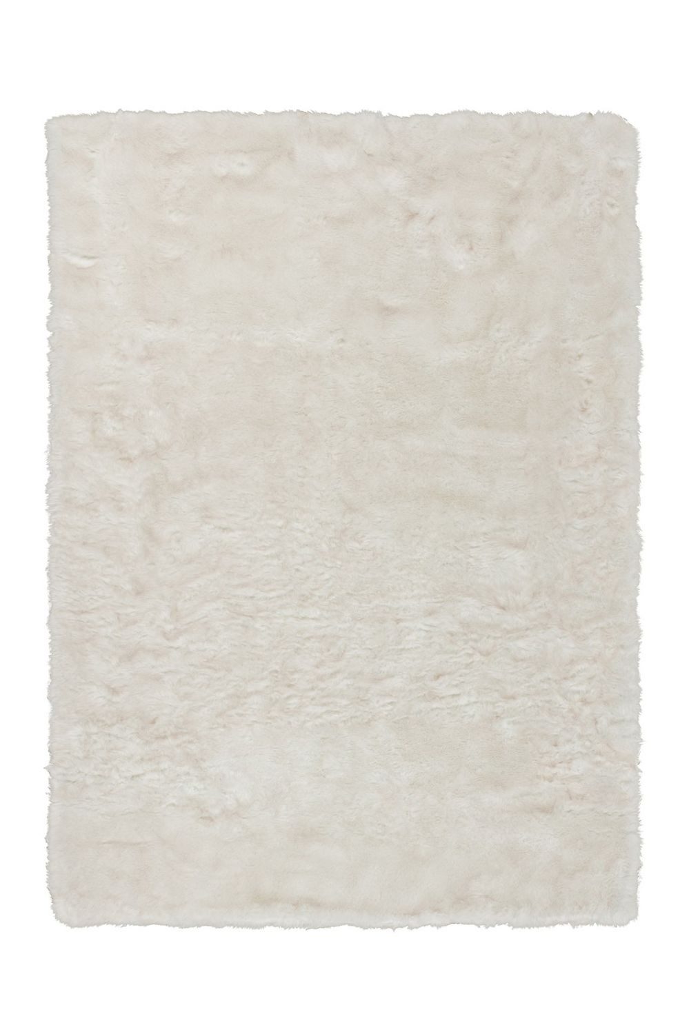 Teppich Boss Hochflor-Teppich Hochflor Teppich Cindy 110 - Weiß / Puderrosa, rechteckig, Höhe: 55 mm