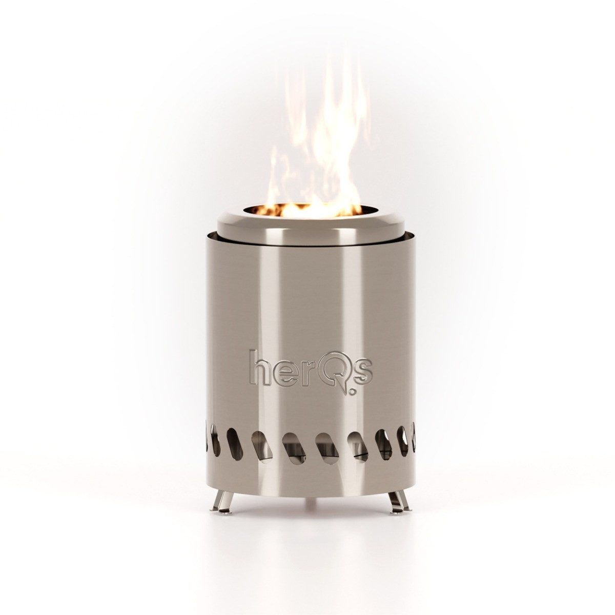 HerQs Feuerkorb, Smokless FirePit Solo raucharme Feuerstelle