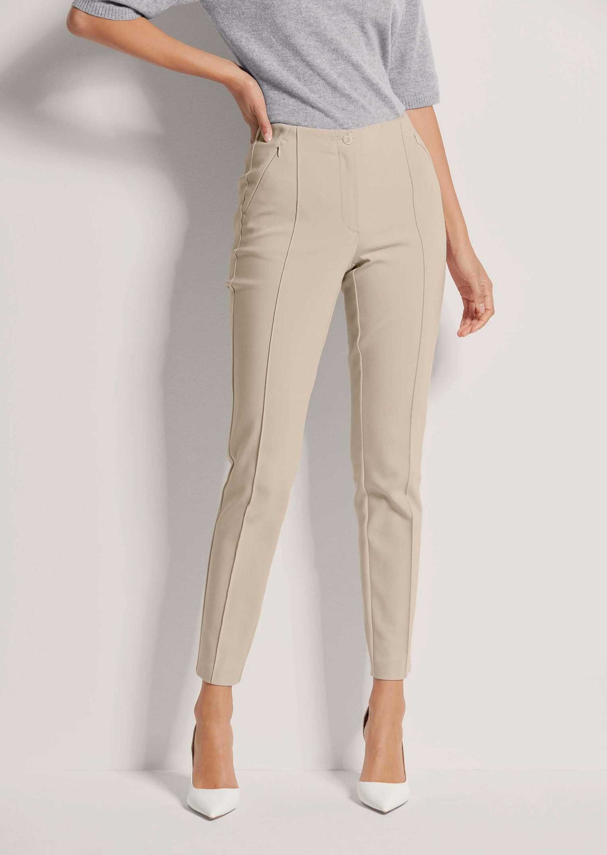 MADELEINE Stoffhose Schlanke Stretch-Hose mit Biesen günstig online kaufen