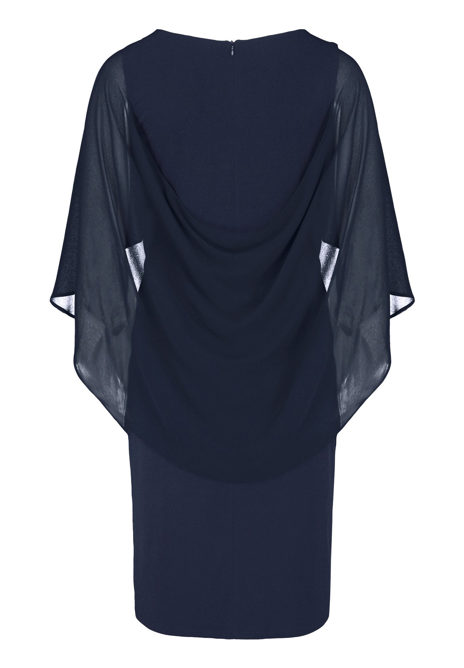 Vera Mont Cocktailkleid Damen mit Raffung Materialmix