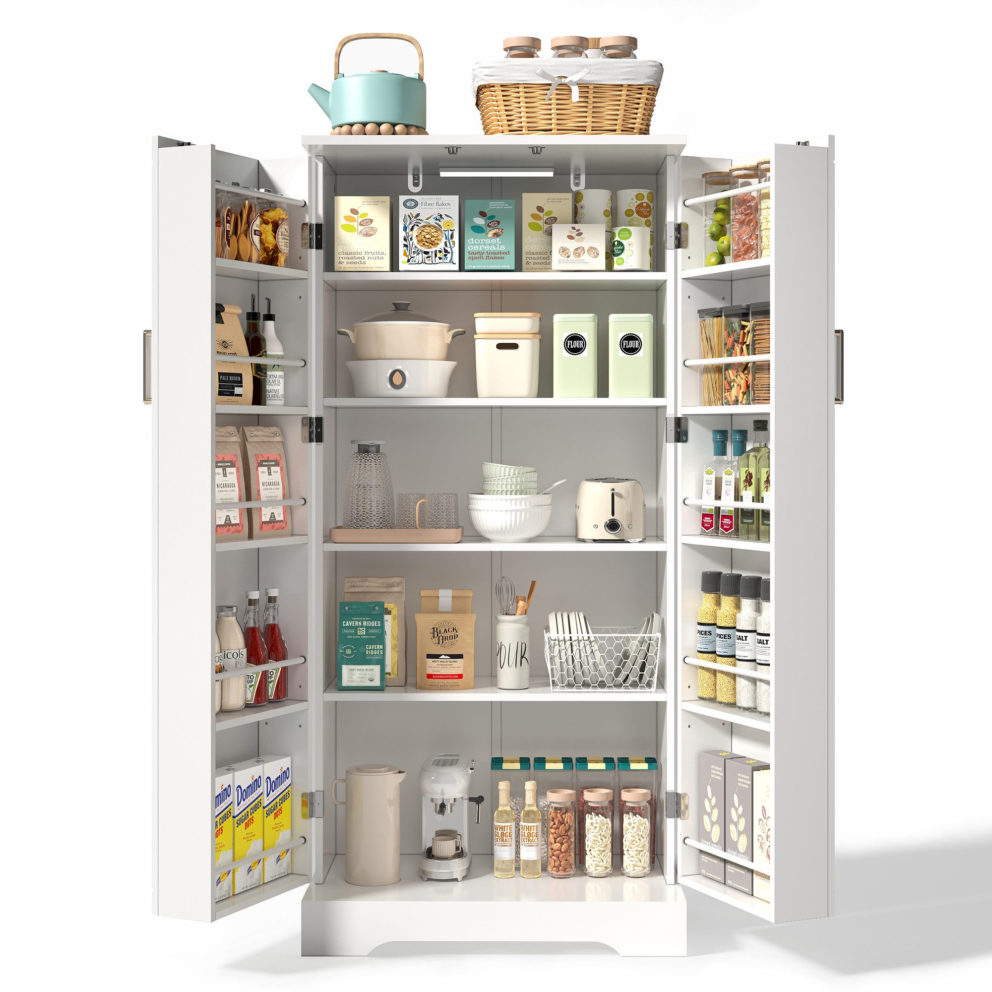 OKWISH Sideboard Modernes Küchenschrank,Anrichte (mit LED-Sensorleuchte, günstig online kaufen