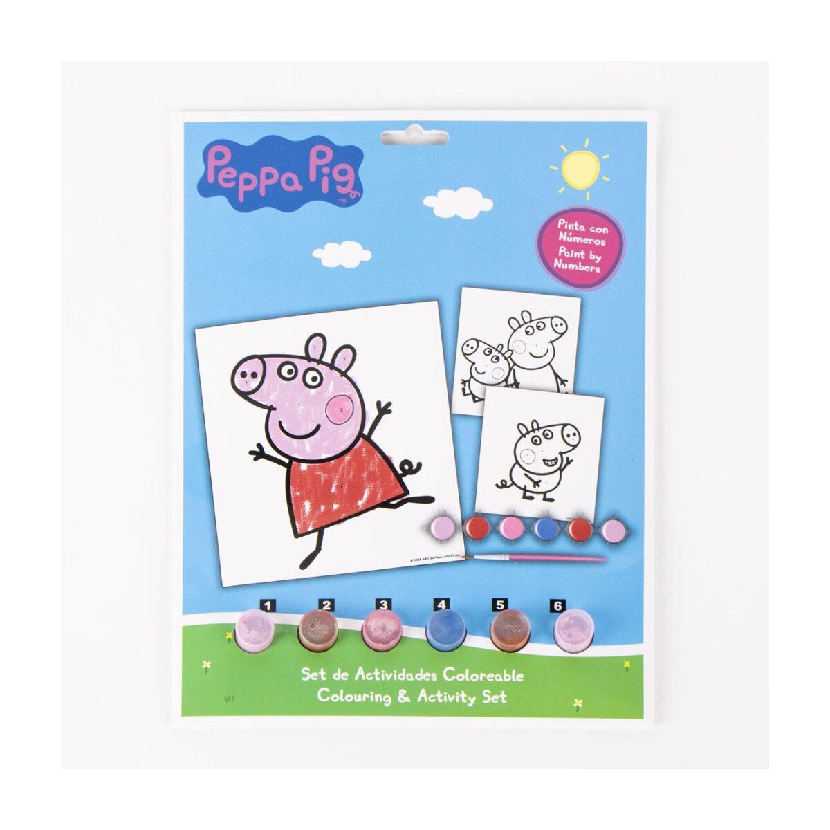 Peppa Pig Kreativset Peppa Wutz Zahlenmalset Kinder Lernspaß Malen & Zählen