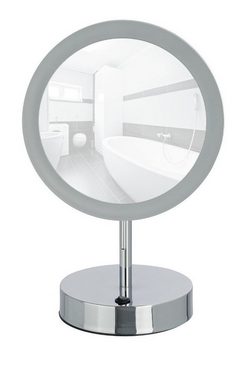 WENKO Kosmetikspiegel AURA, LED Ø 20 Beleuchtung 500% Vergrößerung Spiegel