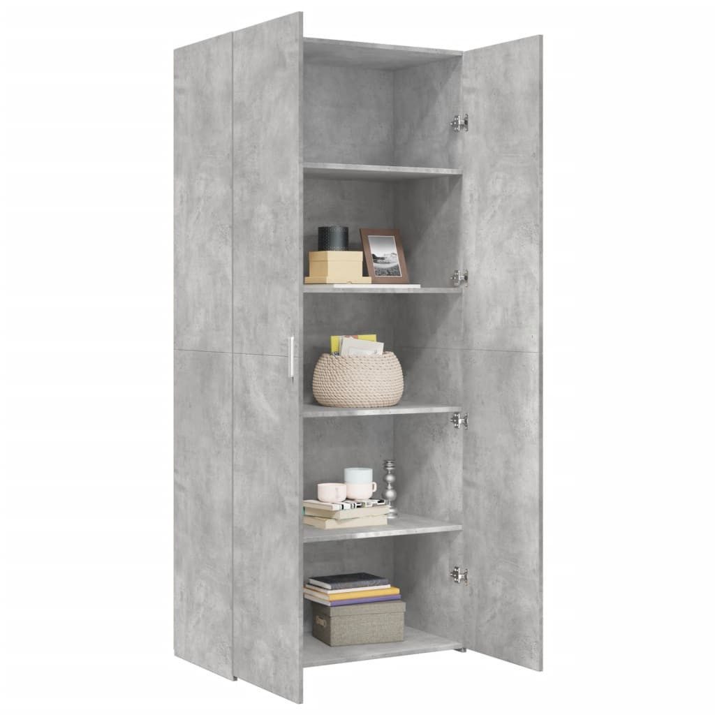 vidaXL Highboard Highboard Betongrau 80x42,5x185 cm günstig online kaufen