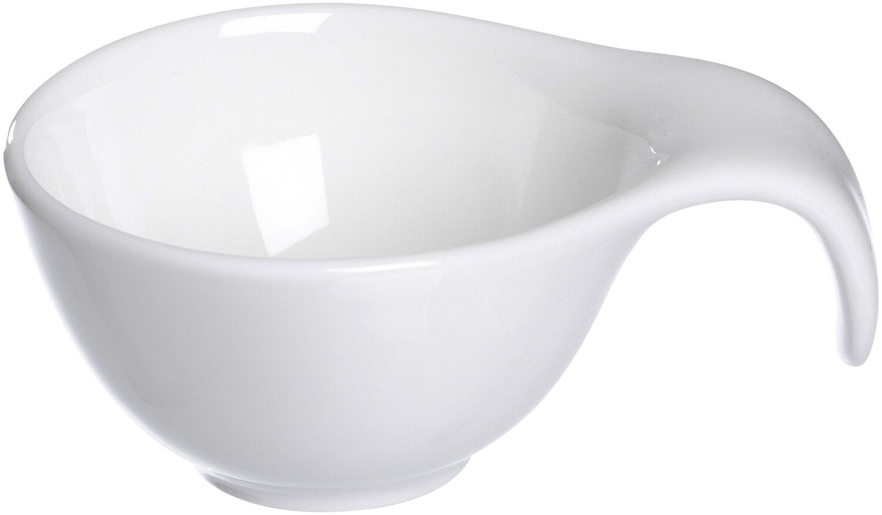 Ritzenhoff & Breker Dipschale Dipschale mit Griff 8x6x4 cm Weiss, Porzellan