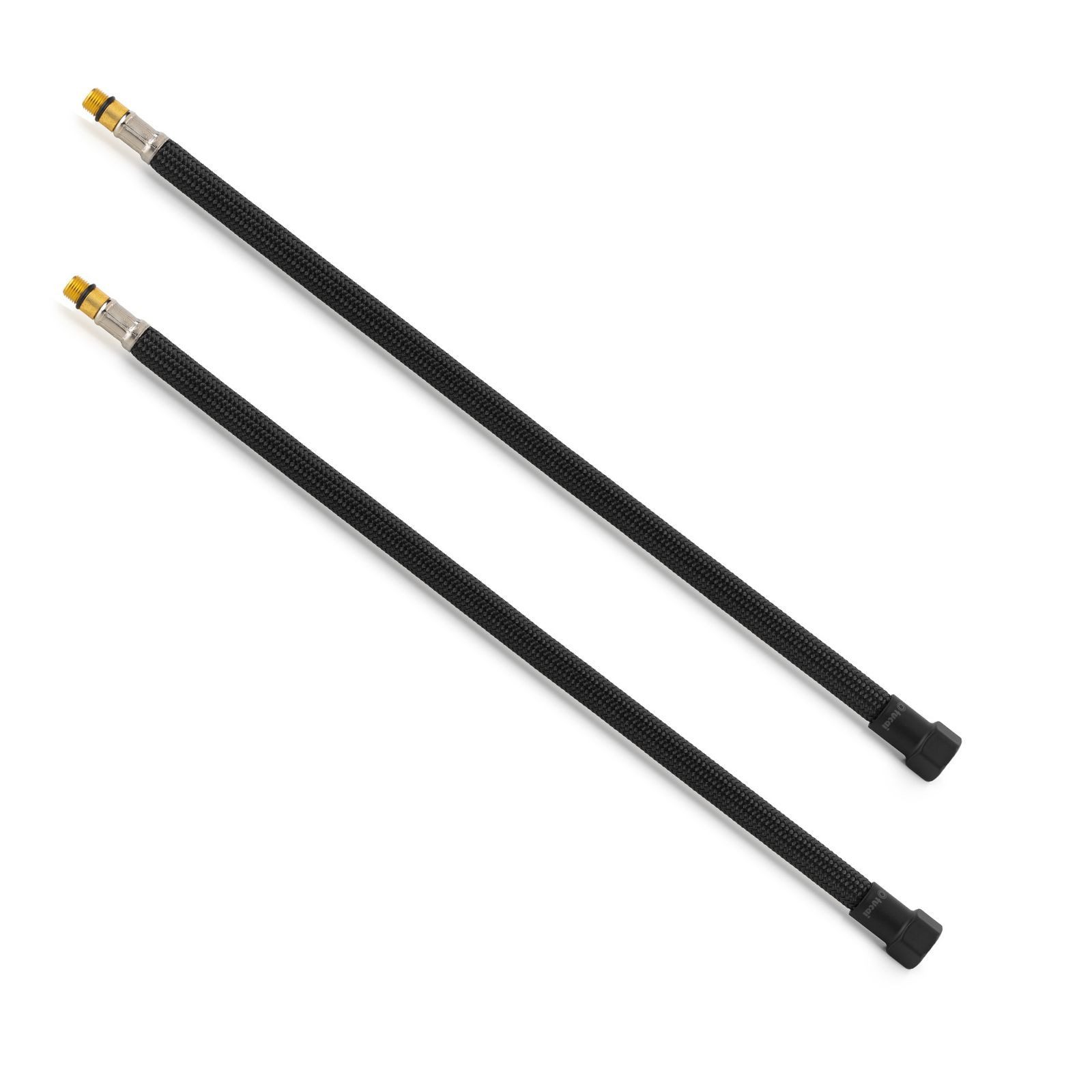 TUCAI Flexschlauch 2x Flexschlauch DN8 IG 3/8"-M10x1 Schwarz & Schwarz Matt 300