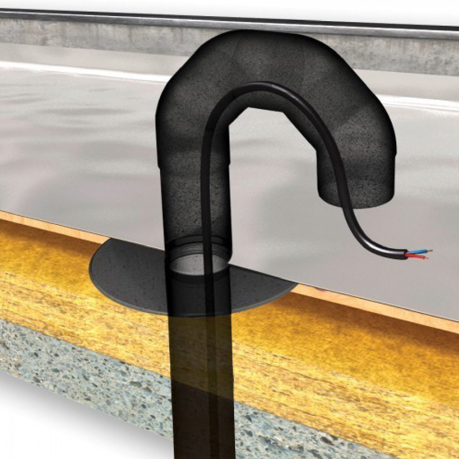 Klöber Dachdurchführung Dachdurchführungs-Set DN 110 mit Bitumenmanschette für Flachdach, Bitumen
