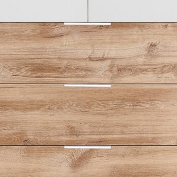 99rooms Highboard Maria (Kommode, Schubladenkommode), mit 5 Schubladen, viel Stauraum, aus Holzwerkstoff, Modern Design, Wohmöbel