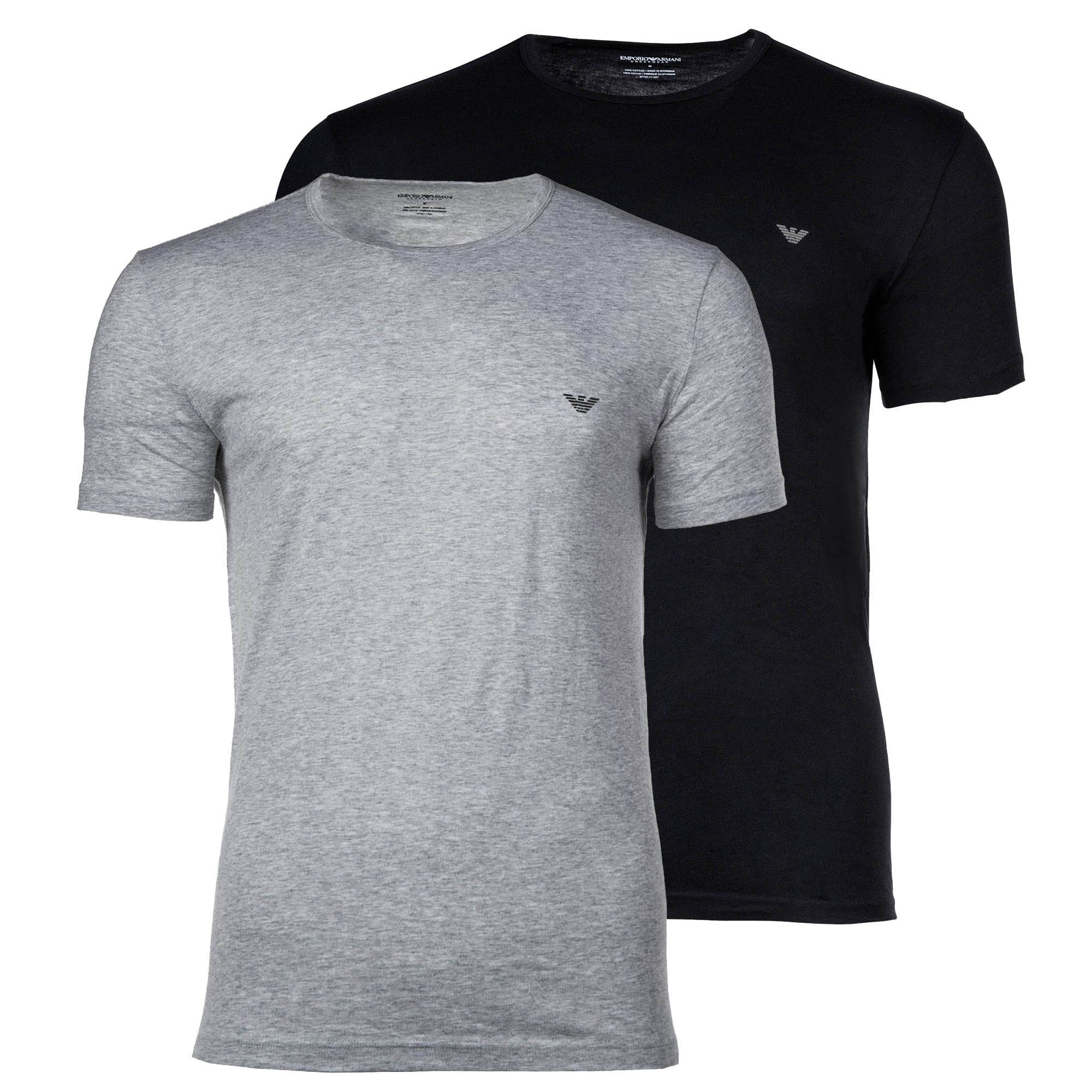 Emporio Armani T-Shirt Herren T-Shirt 2er Pack Baumwolle ENDURANCE (Packung günstig online kaufen