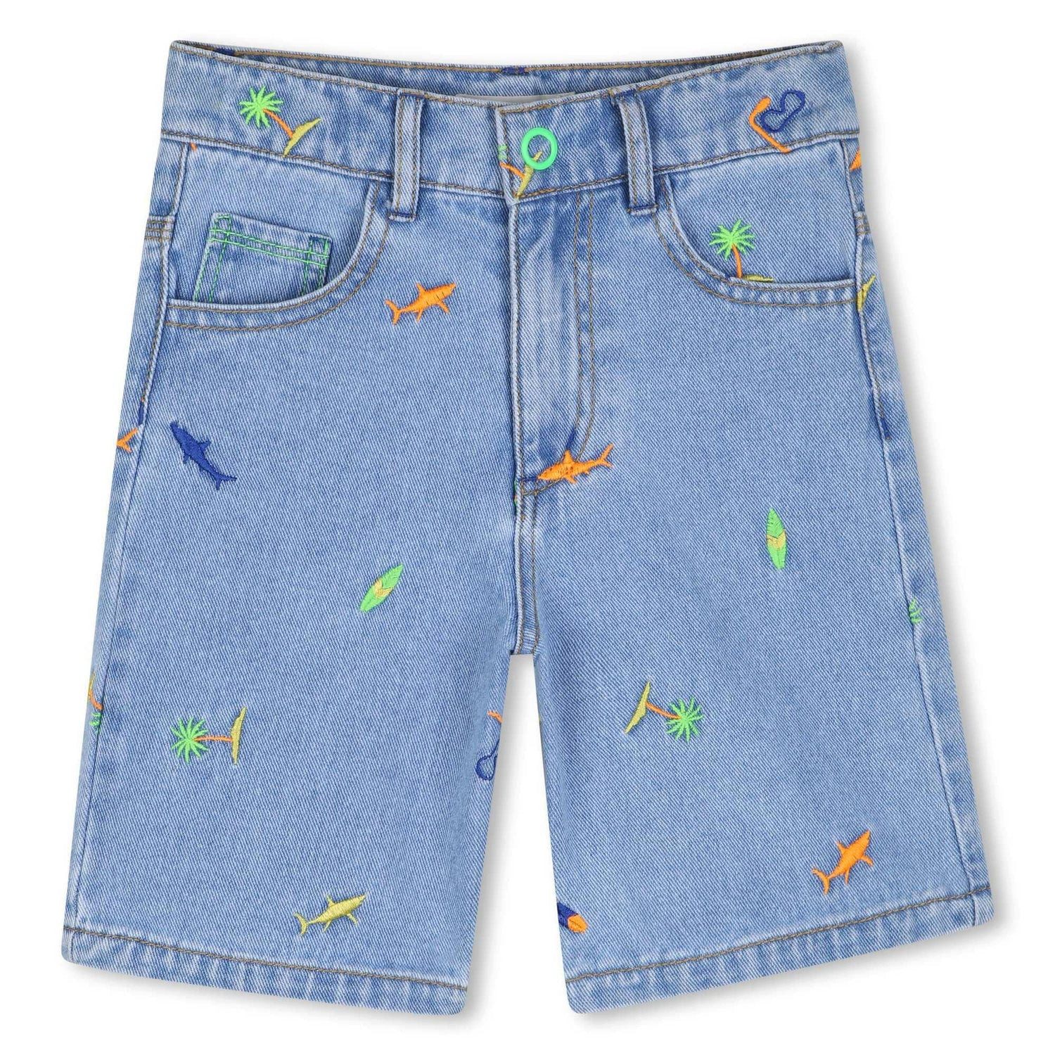 Billieblush Shorts BILLIEBLUSH Jungen Denim-Bermudashorts – Double Stone Bleach