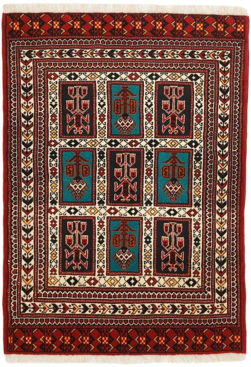 Orientteppich Trading, / mm Turkaman Nain Handgeknüpfter rechteckig, Höhe: Perserteppich, Orientteppich 85x118 6
