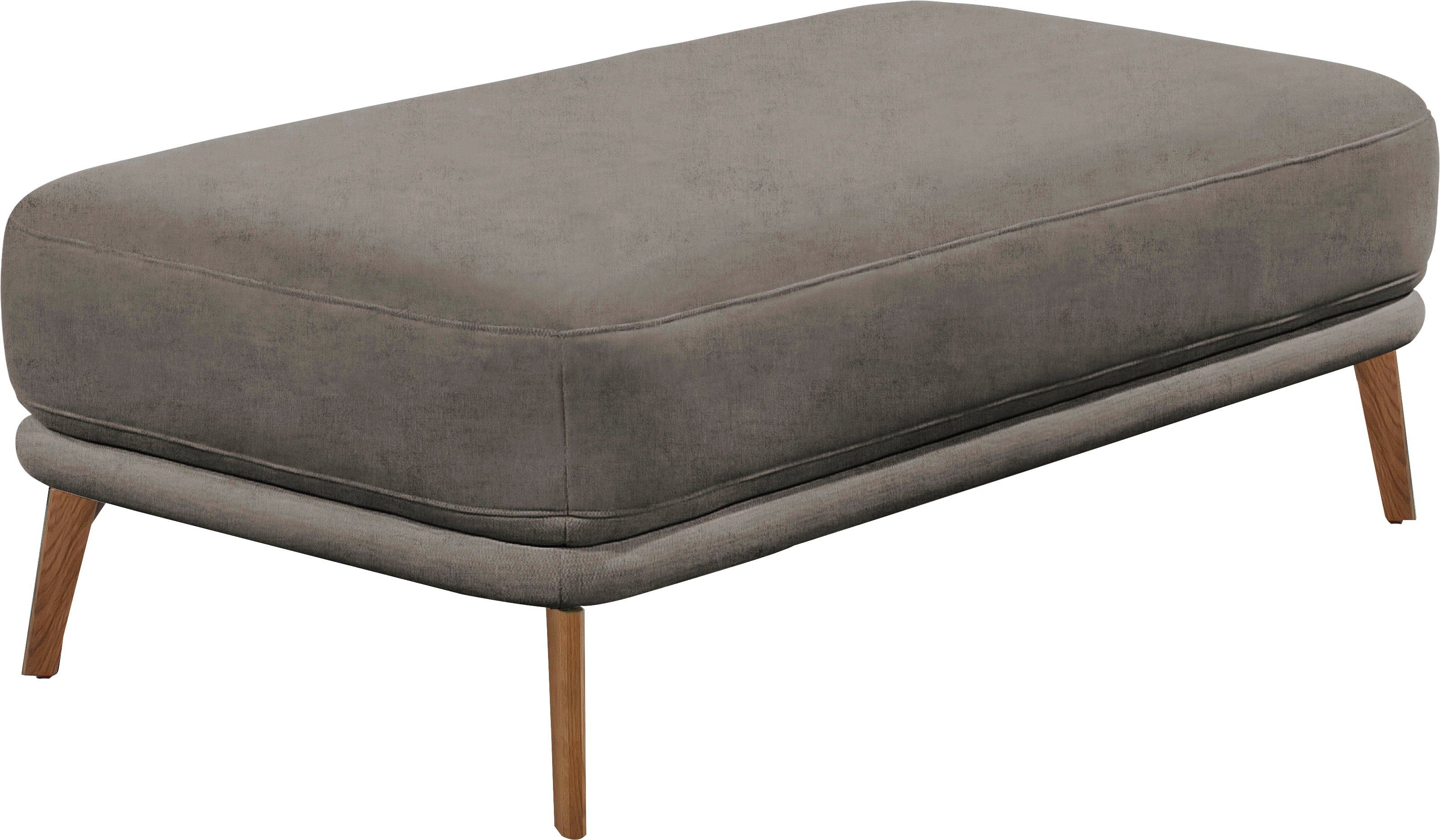 SCHÖNER WOHNEN-Kollektion Hockerbank Pearl - 5 Jahre Hersteller-Garantie, auch in Bouclé, Passend zur Serie Pearl, Füße Massivholz