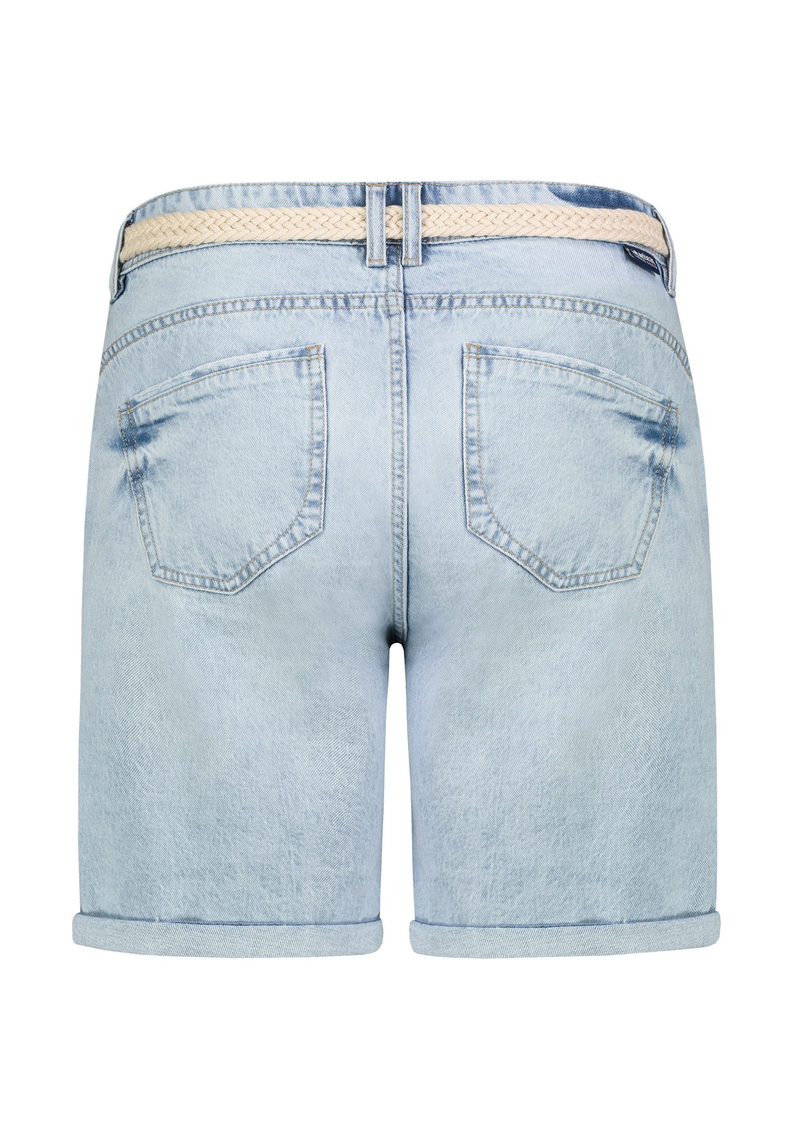 SUBLEVEL Jeansbermudas Damen Denim Bermuda mit Gürtel Sommerhose, Denim Ber günstig online kaufen