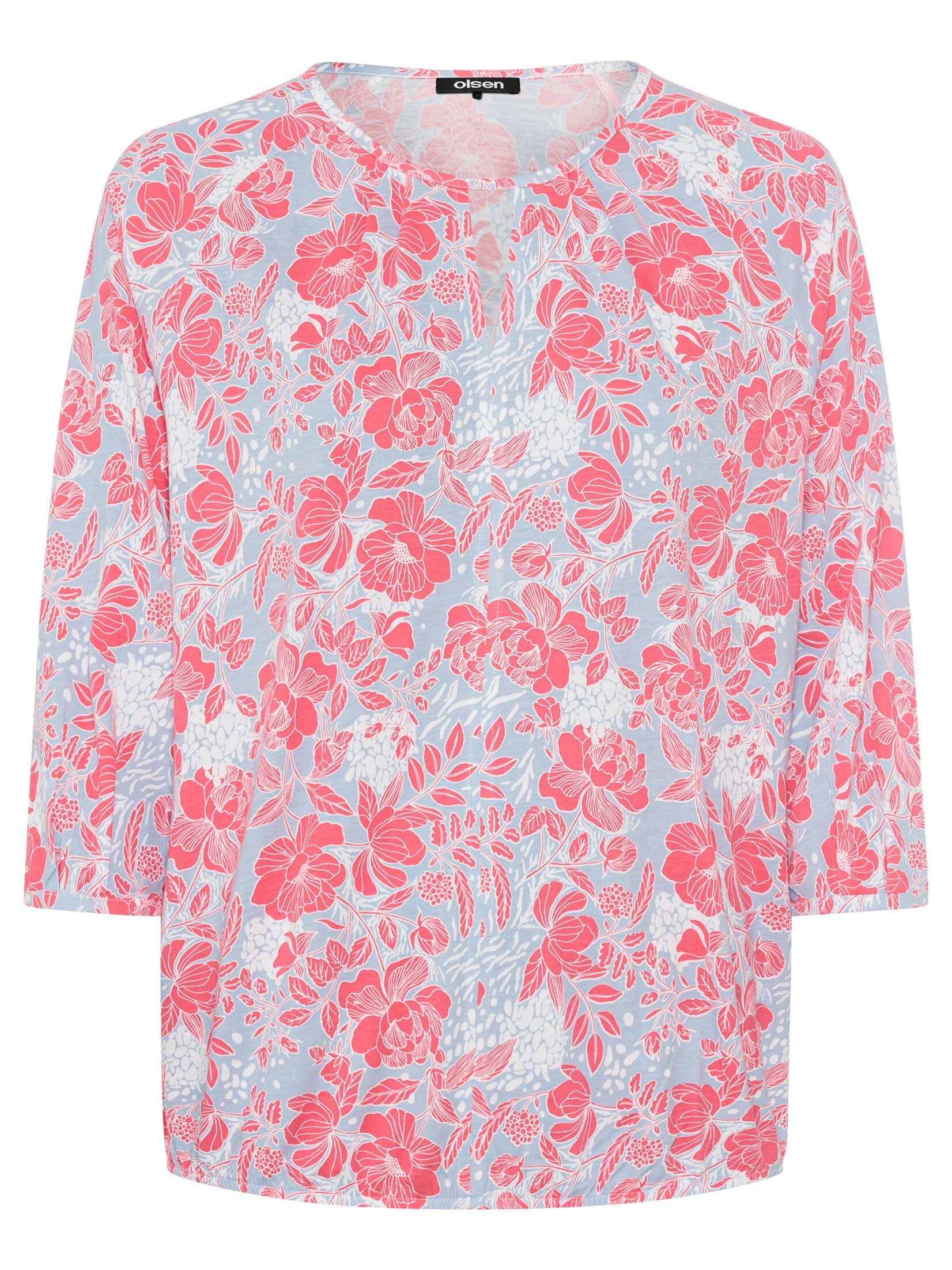 Olsen Rundhalsshirt (1-tlg) mit Glitzerstreifen und günstig online kaufen