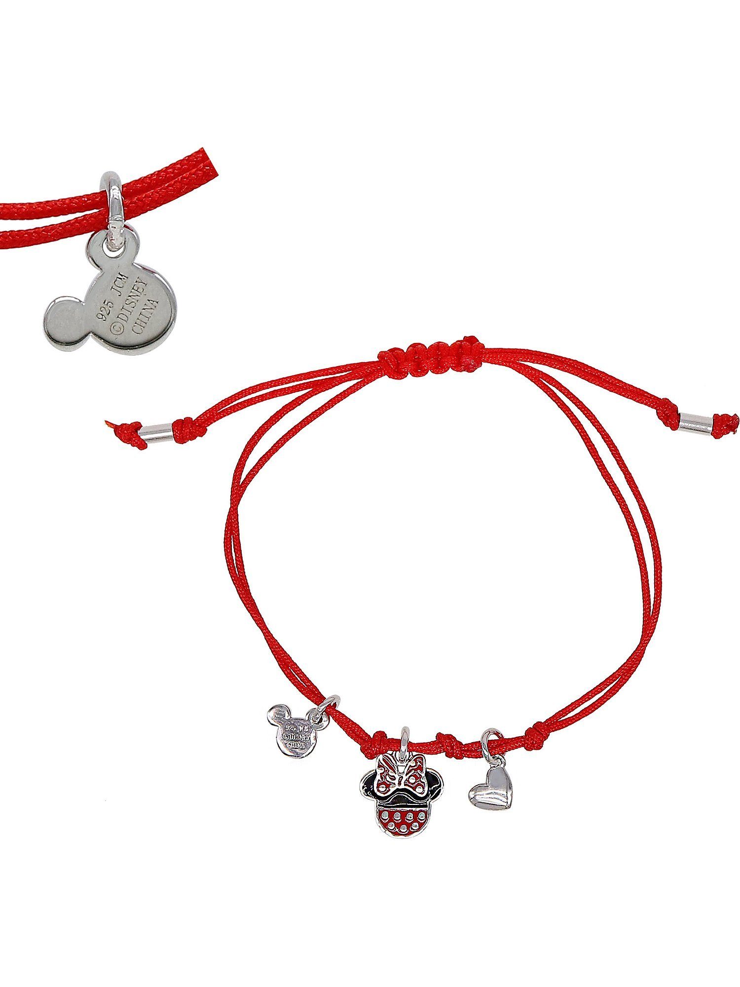 DISNEY Jewelry Silberarmband Disney Mädchen-Armband Textil, 925er Silber, Modern