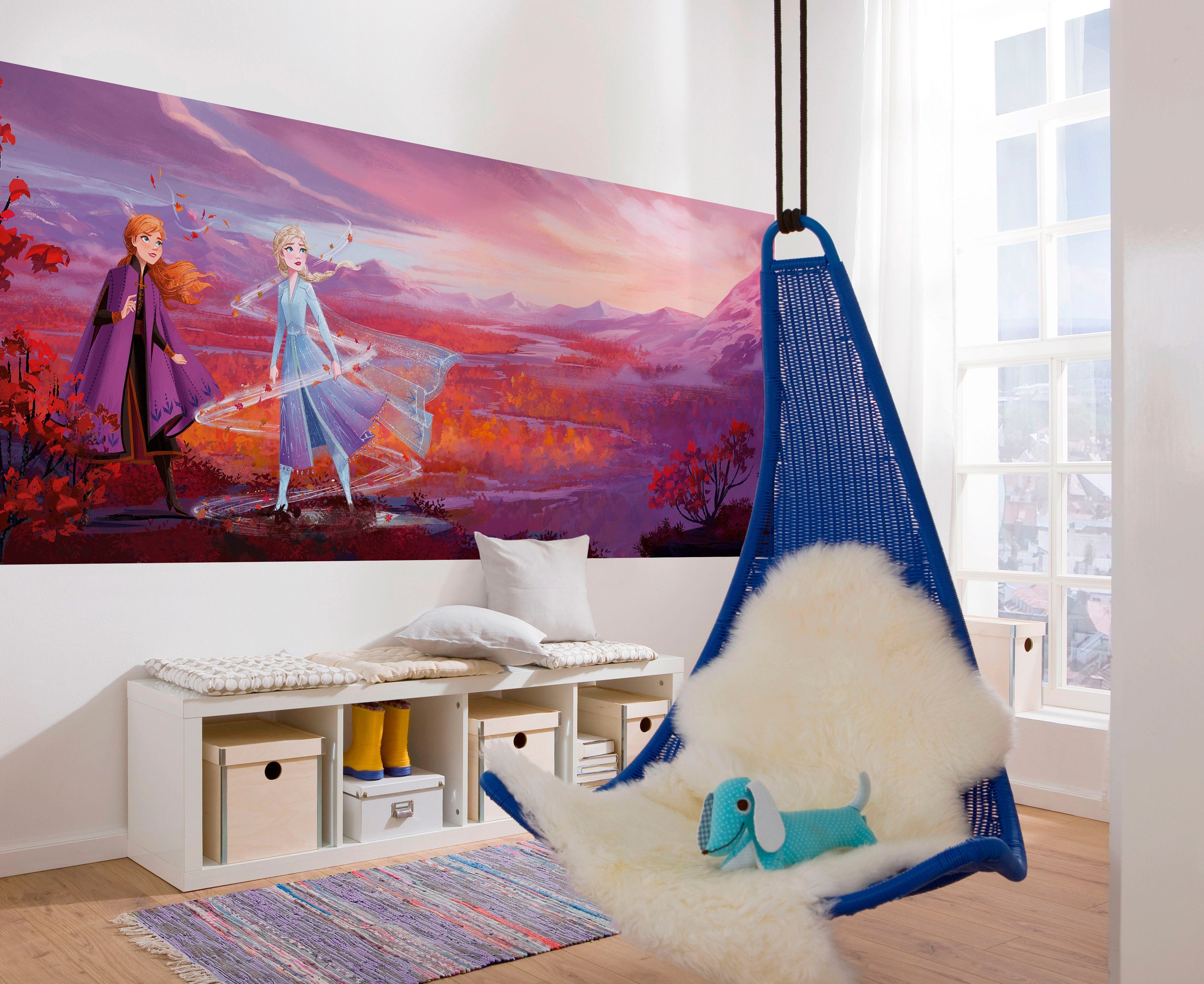 Komar Fototapete Frozen Panorama - Größe 368 x 127 cm, glatt, bedruckt, Kinderzimmer
