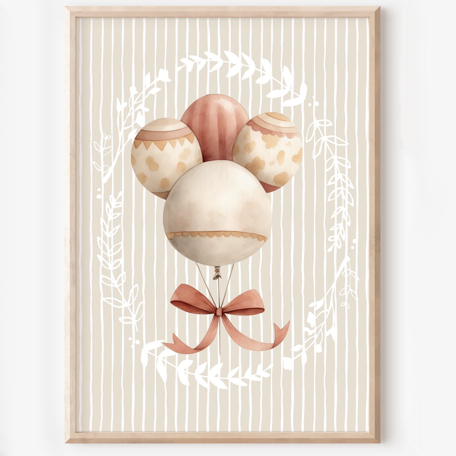 homestyle-accessoires Poster Kinderzimmer Bilderwand 8erSet Bilderset Babyzimmer ZIRKUS POPCORN, Hochformat, Künstlerpapier, ohne Rahmen