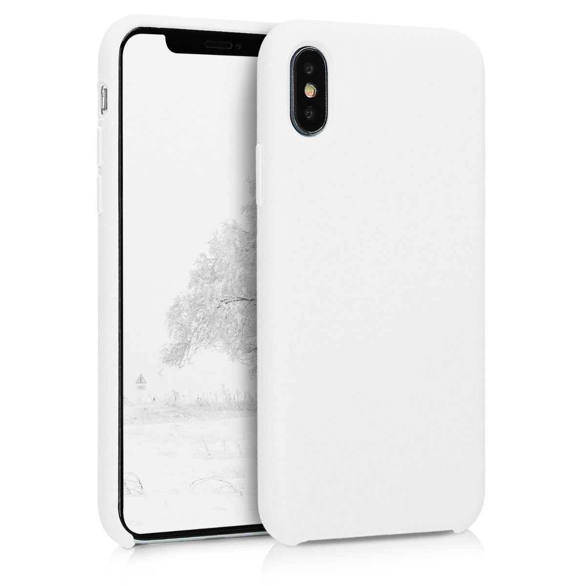 kwmobile Handyhülle Handyhülle für Apple iPhone X Hülle, Weiches Handy Silikon Case - Schutzhülle Cover