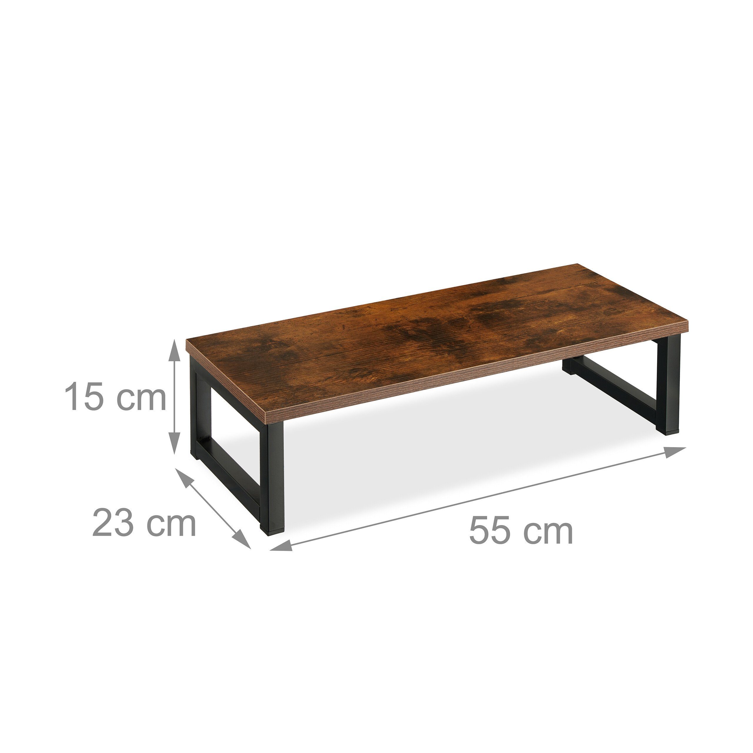 relaxdays Monitorständer im Industrial-Design, (1-tlg., XL) – Bild 4 von 5