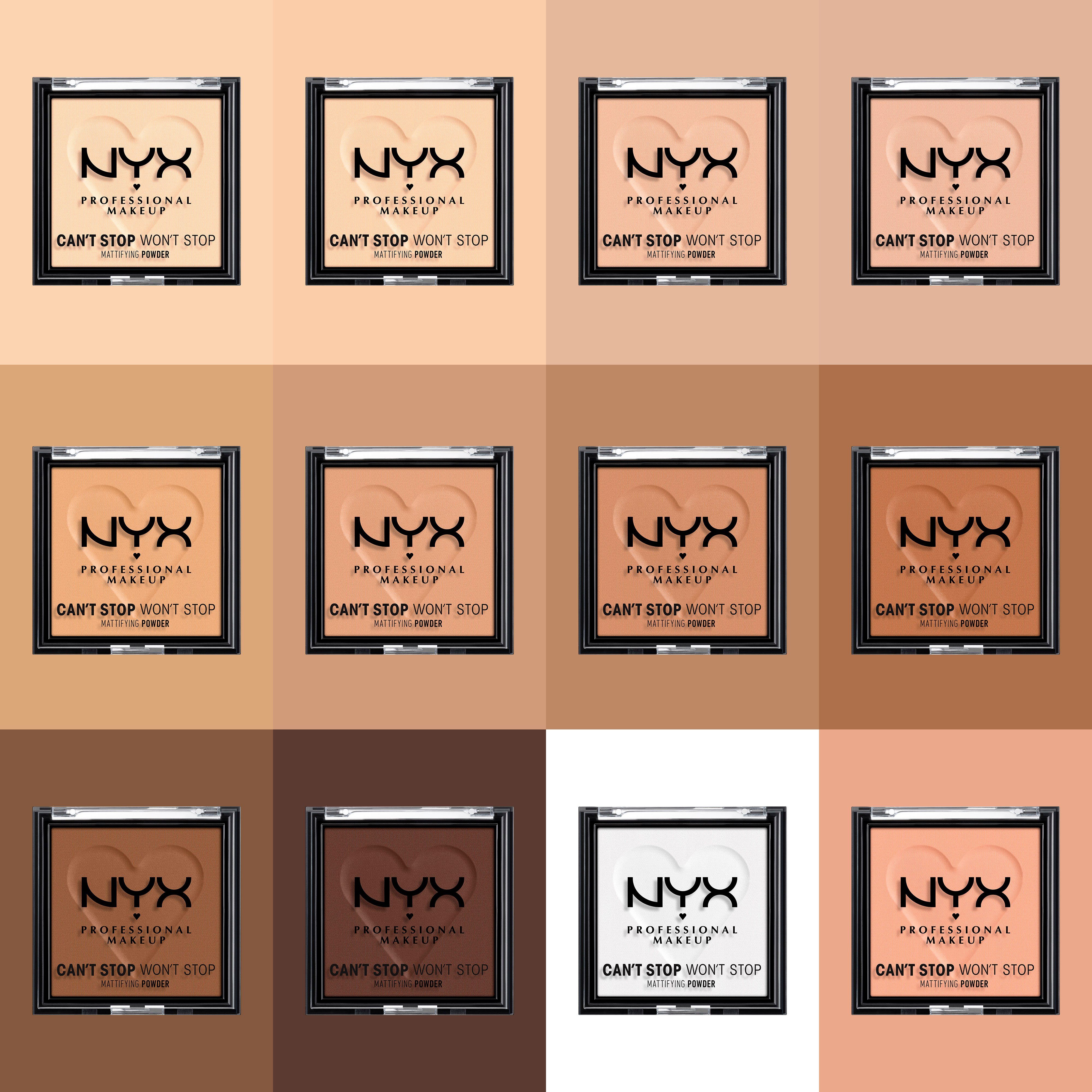 NYX PROFESSIONAL MAKEUP Puder CAN'T STOP WON'T STOP MATTIFYING POWDER, deckt zuverlässig, setzt sich nicht ab, mattierend – Bild 4 von 5