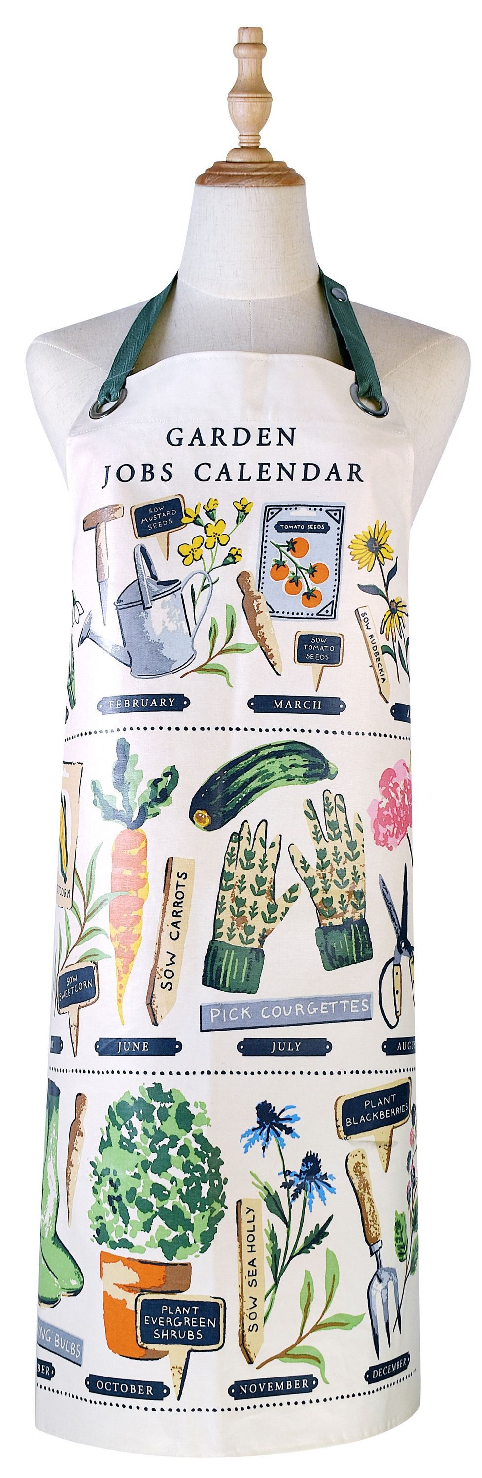 Ulster Weavers Kochschürze Time to Grow, (1-tlg., 1-teilig), PVC beschichtete Kochschürze 100% Baumwolle mit PVC-Überzug ca.59x81cm