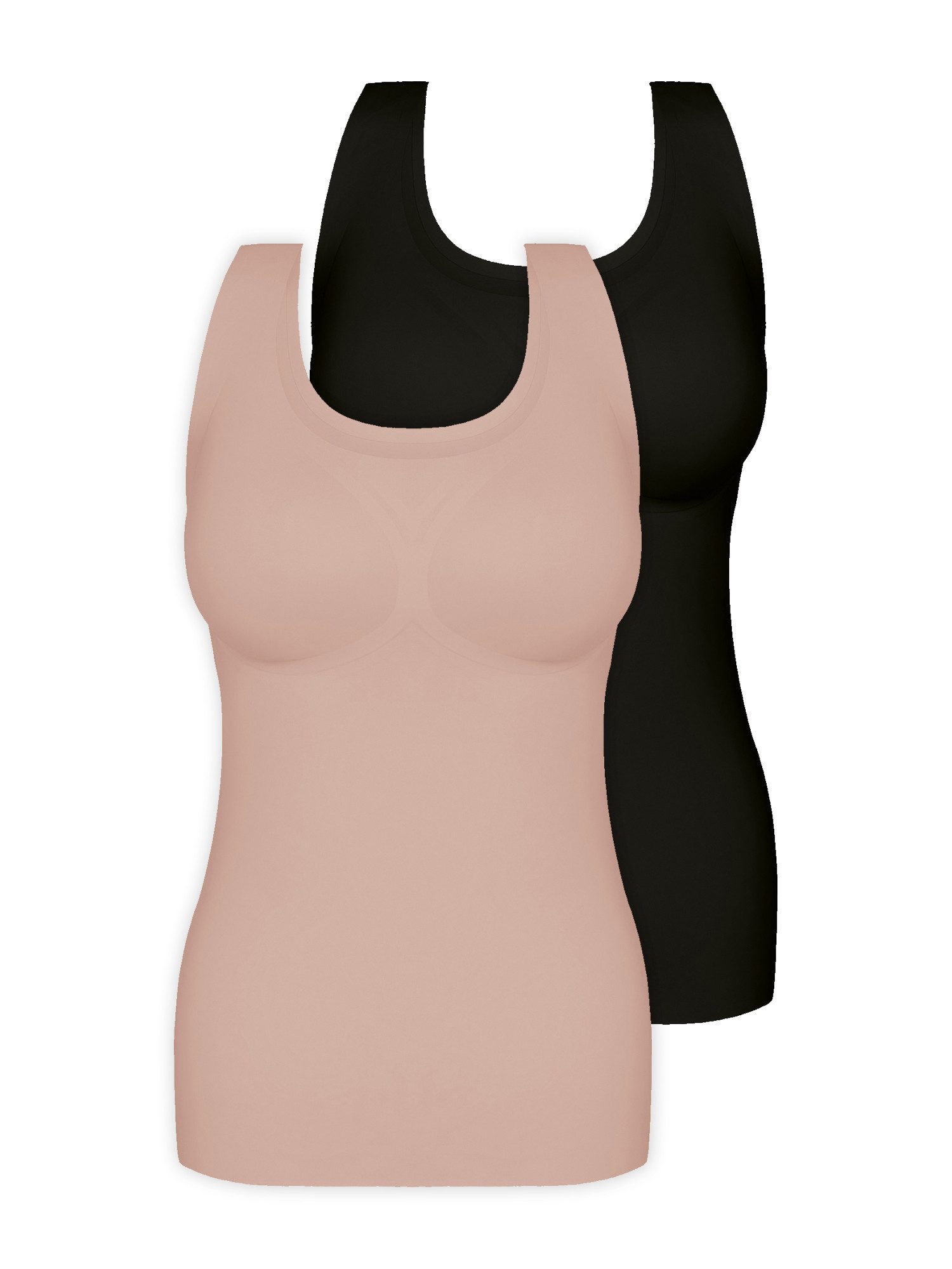 Sassa BH-Hemd 2er Pack BH-Shirt mit herausnehmbaren Pads bonded (Packung, 2-tlg)